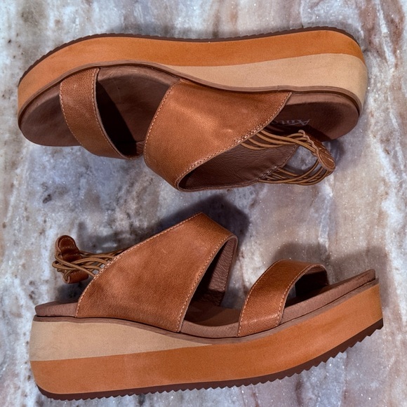 Women’s ANTELOPE Cachet Leather Platform Sandals- Size 37 - Picture 7 of 10